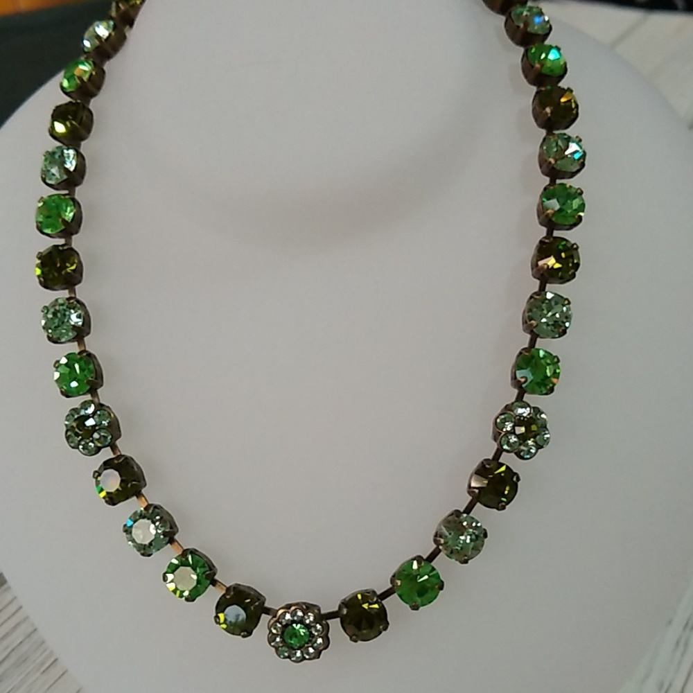 Chrysolite/Peridot SWAROVSKI Crystal NECKLACE